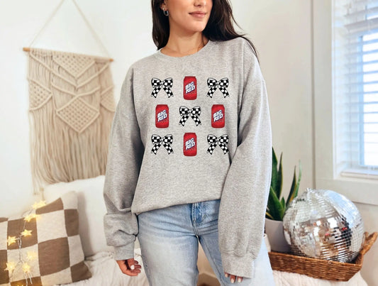 Big red with checkered bow collage - Branded By Barta