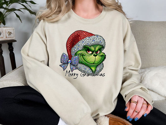 Merry Christmas Bling Grinch