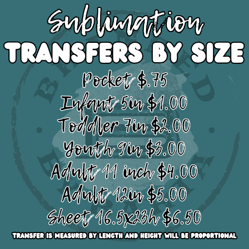 Sublimation Transfers