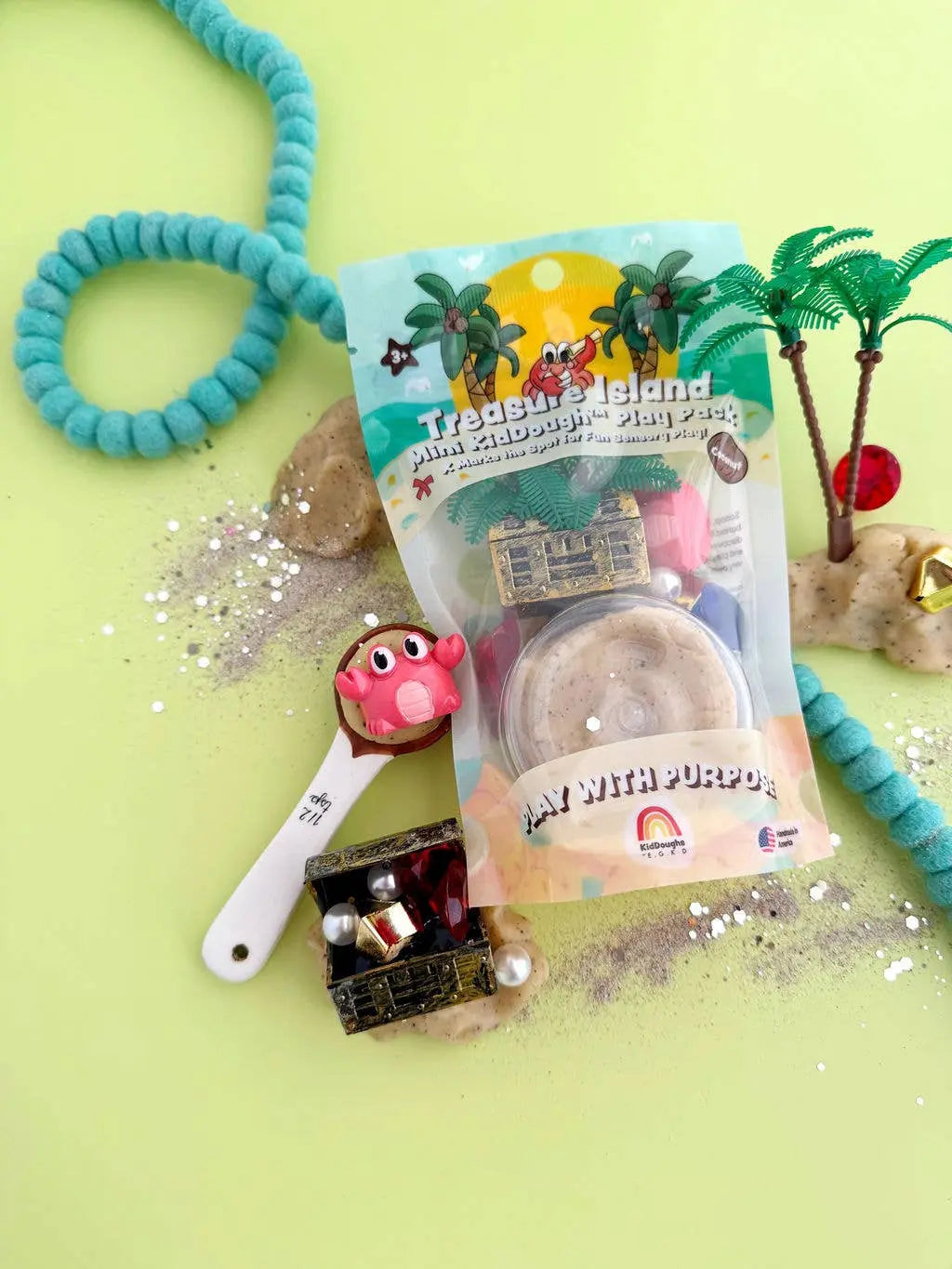 Treasure Island Mini Play Pack Earth Grown KidDoughs (KidDoughs by EGKD)