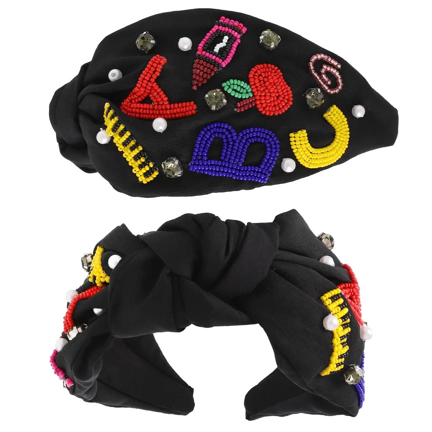 Teacher Appreciate Beaded Knotted Headband SP Sophia Collection