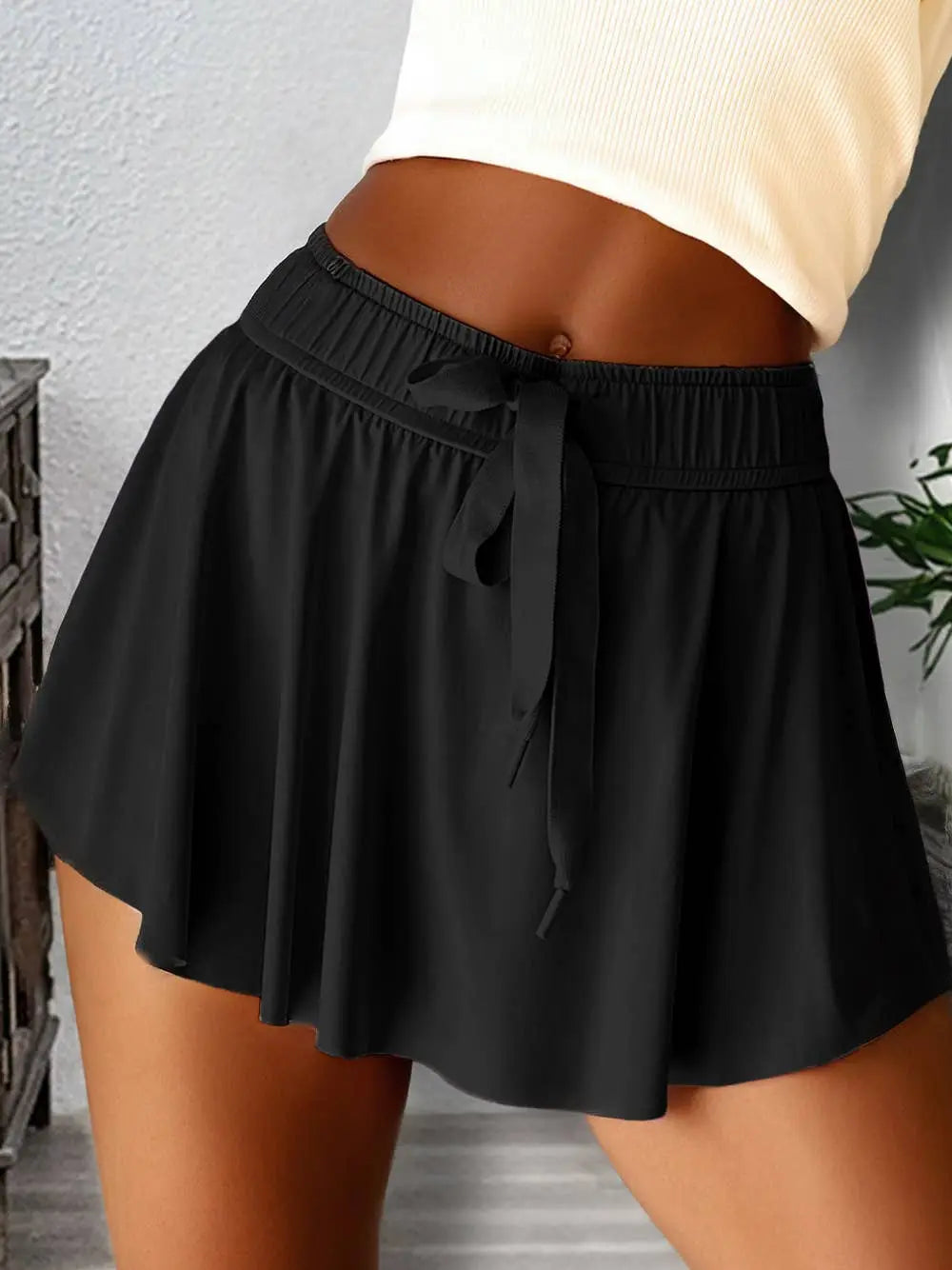 Drawstring High Waist Lined Tennis Skorts | 7 Colors - Branded By Barta