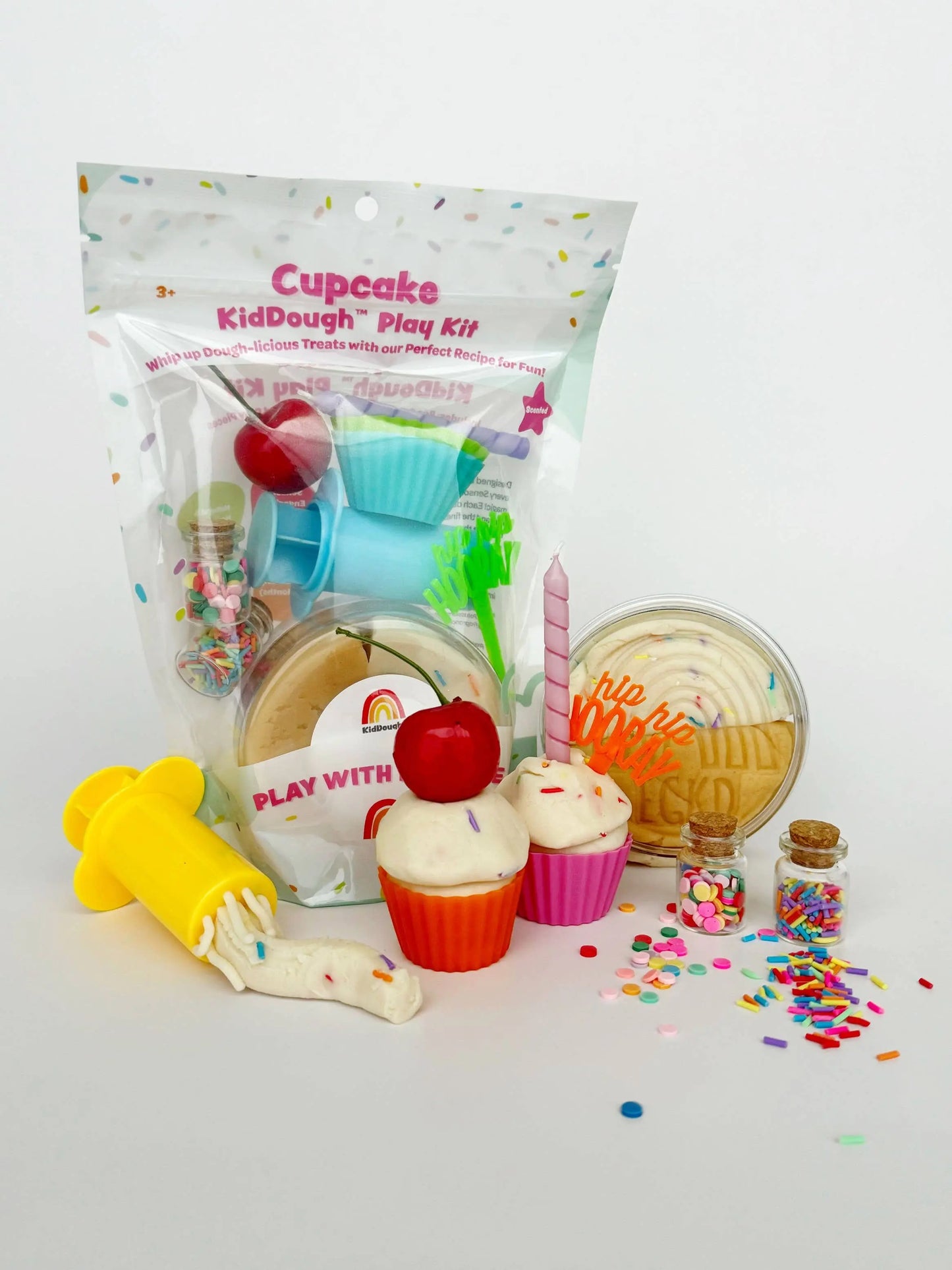 Cupcake KidDough Play Kit Earth Grown KidDoughs (KidDoughs by EGKD)