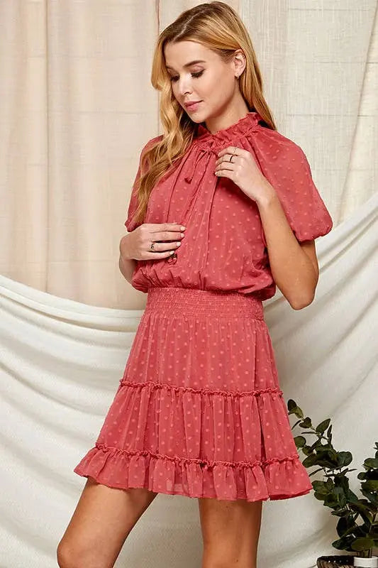 Swiss Dot Semi-Sheer Women's Dress Twentyten