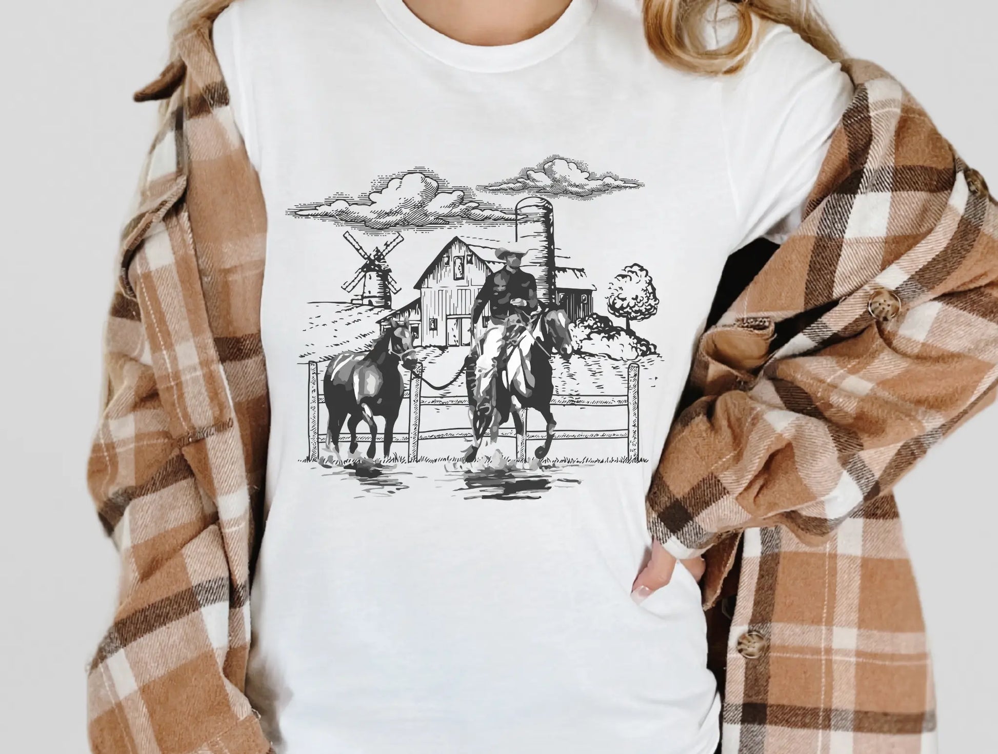 Cowboy with horse - Branded By Barta