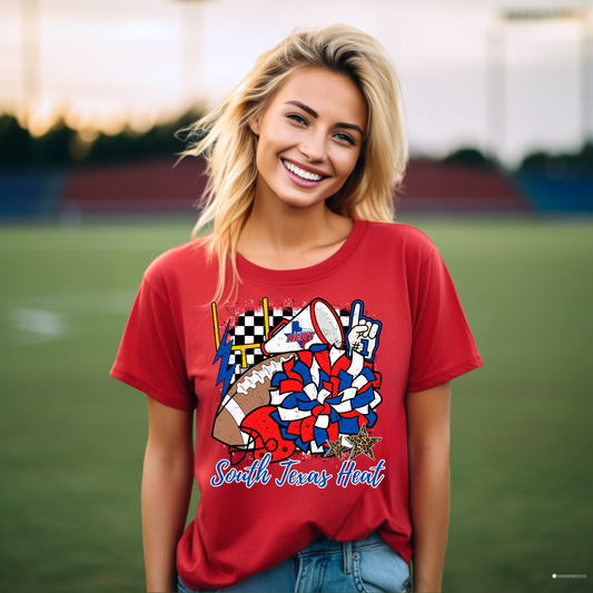 South Texas Heat Football Tee