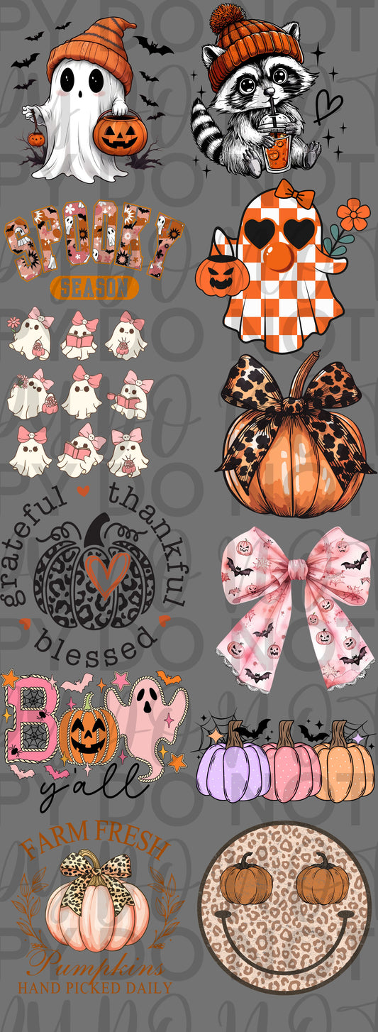 Cute halloween Pre Made gang sheet