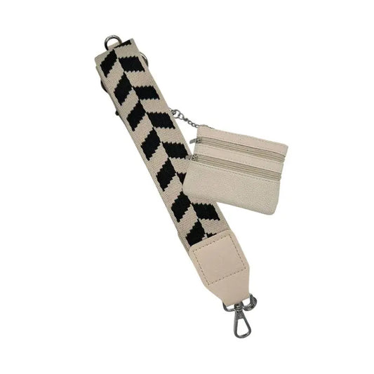 CG8844-23 Cell Phone Crossbody Cream with Black Girlie Girl Originals