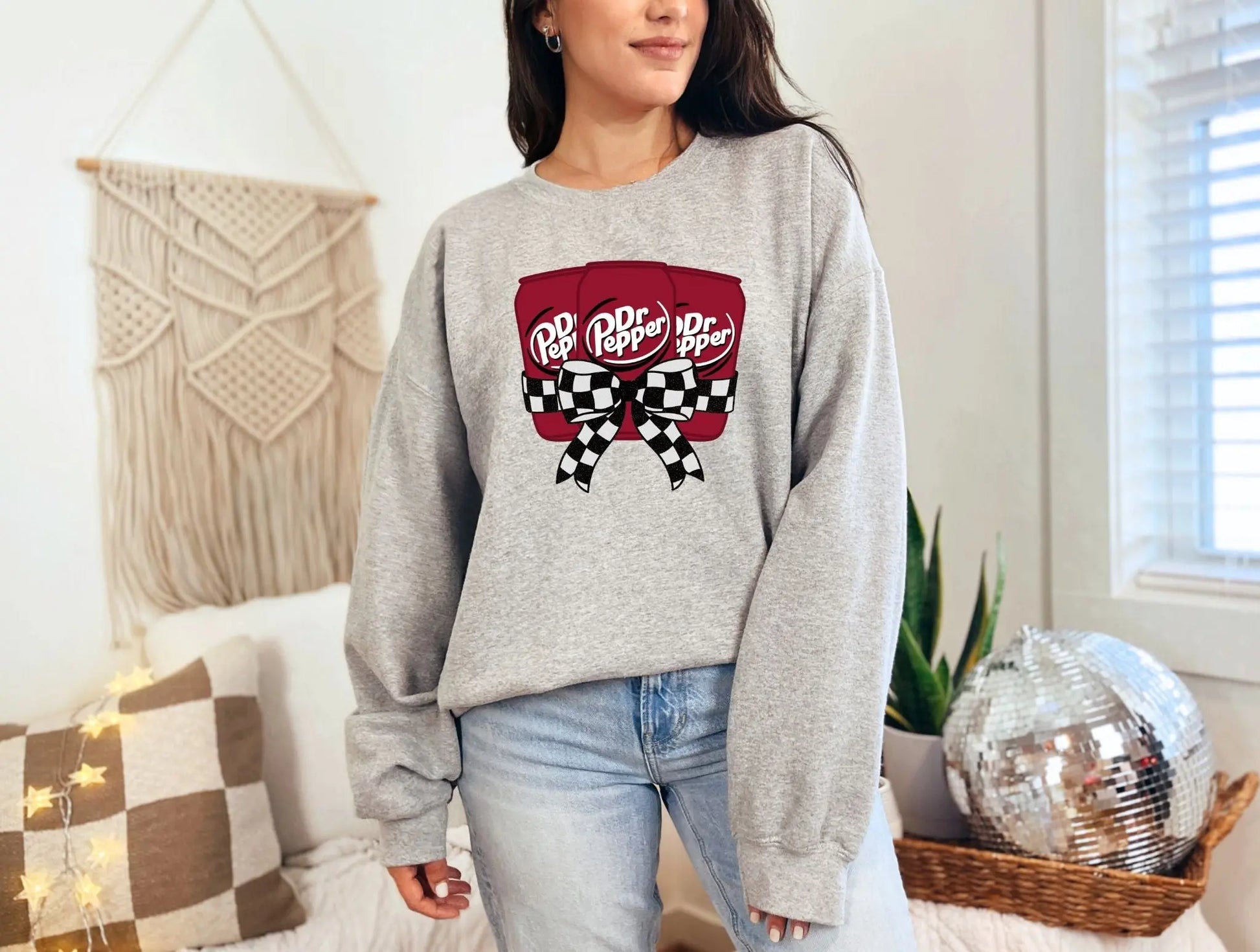 Dr Pepper with checkered bow - Branded By Barta