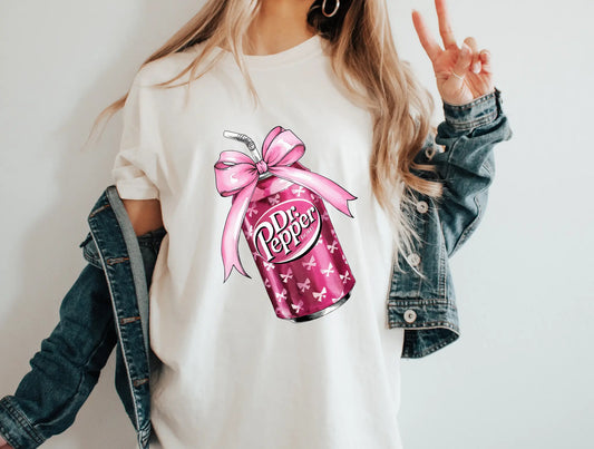 Dr pepper can with bow - Branded By Barta