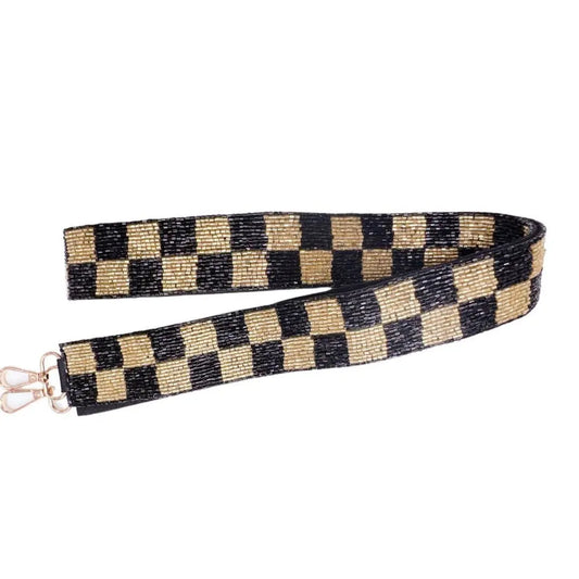 Checkered Gold/Black Strap Treasure Jewels Inc.