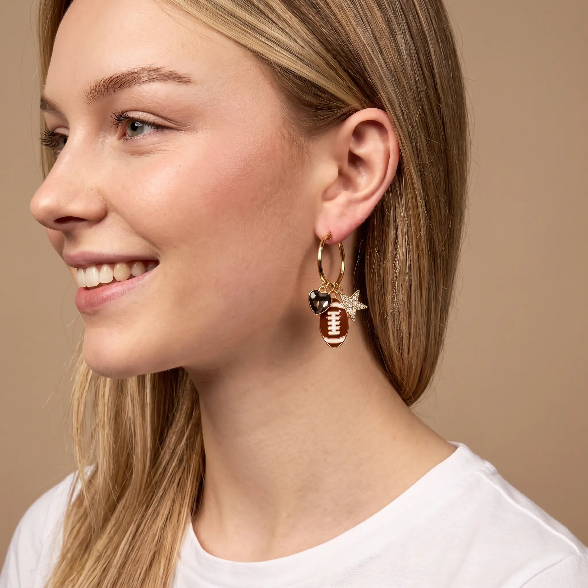 Signature Hoop Earrings-Gameday Glitz The Darling Effect