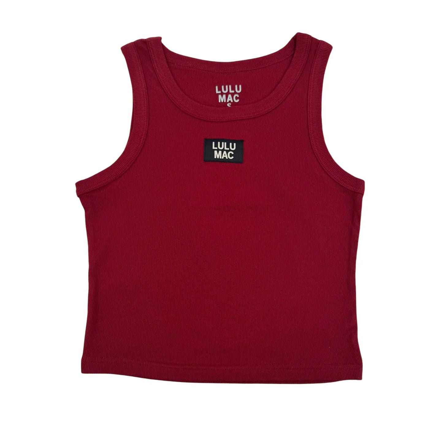 DD-TANK MAROON LULU MAC SOLID TANK TOPS Girlie Girl Originals