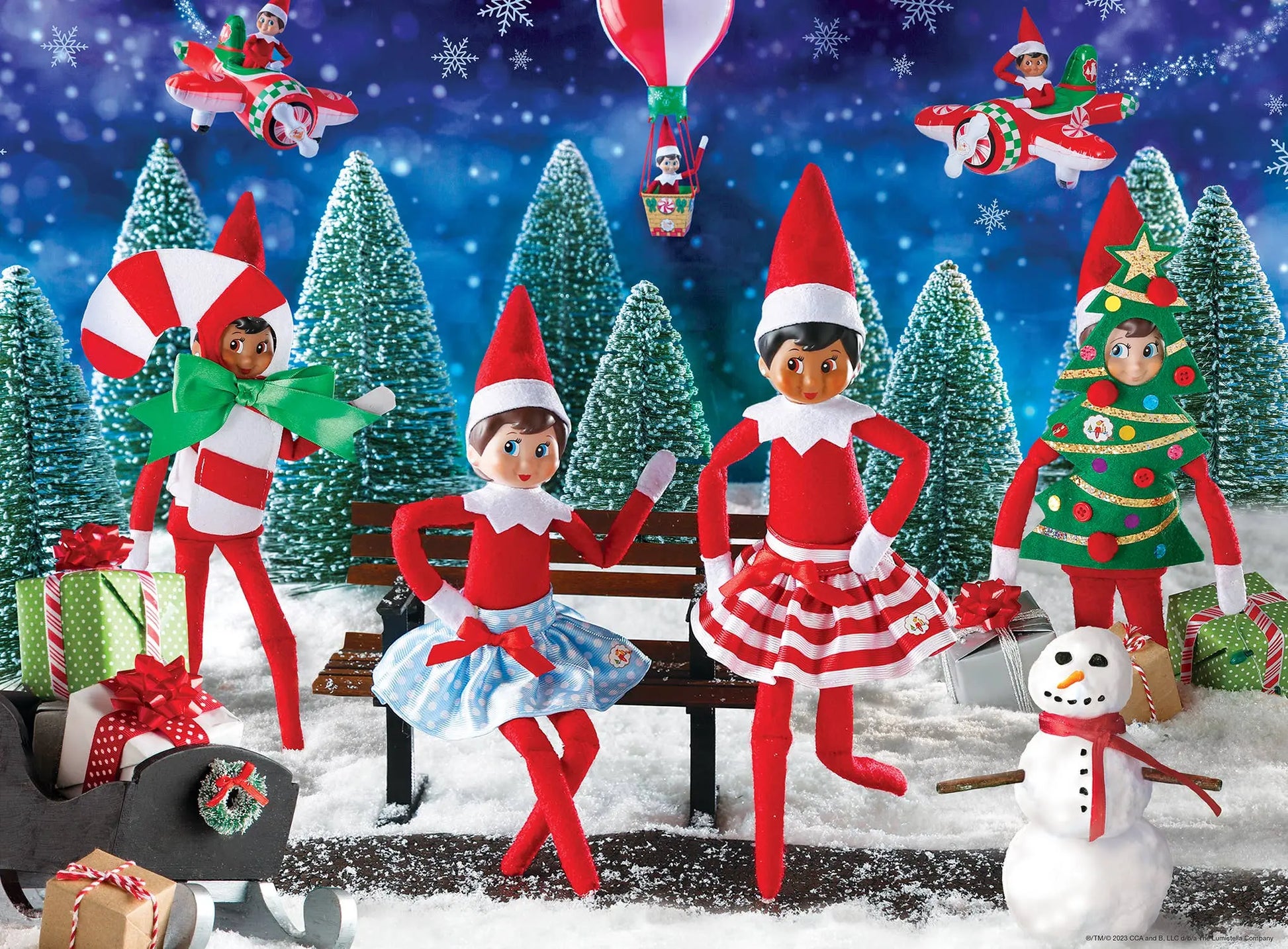 Elf on the Shelf - Oh What Fun 60 Piece Puzzle Masterpieces Puzzles