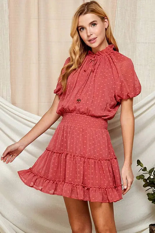 Swiss Dot Semi-Sheer Women's Dress Twentyten