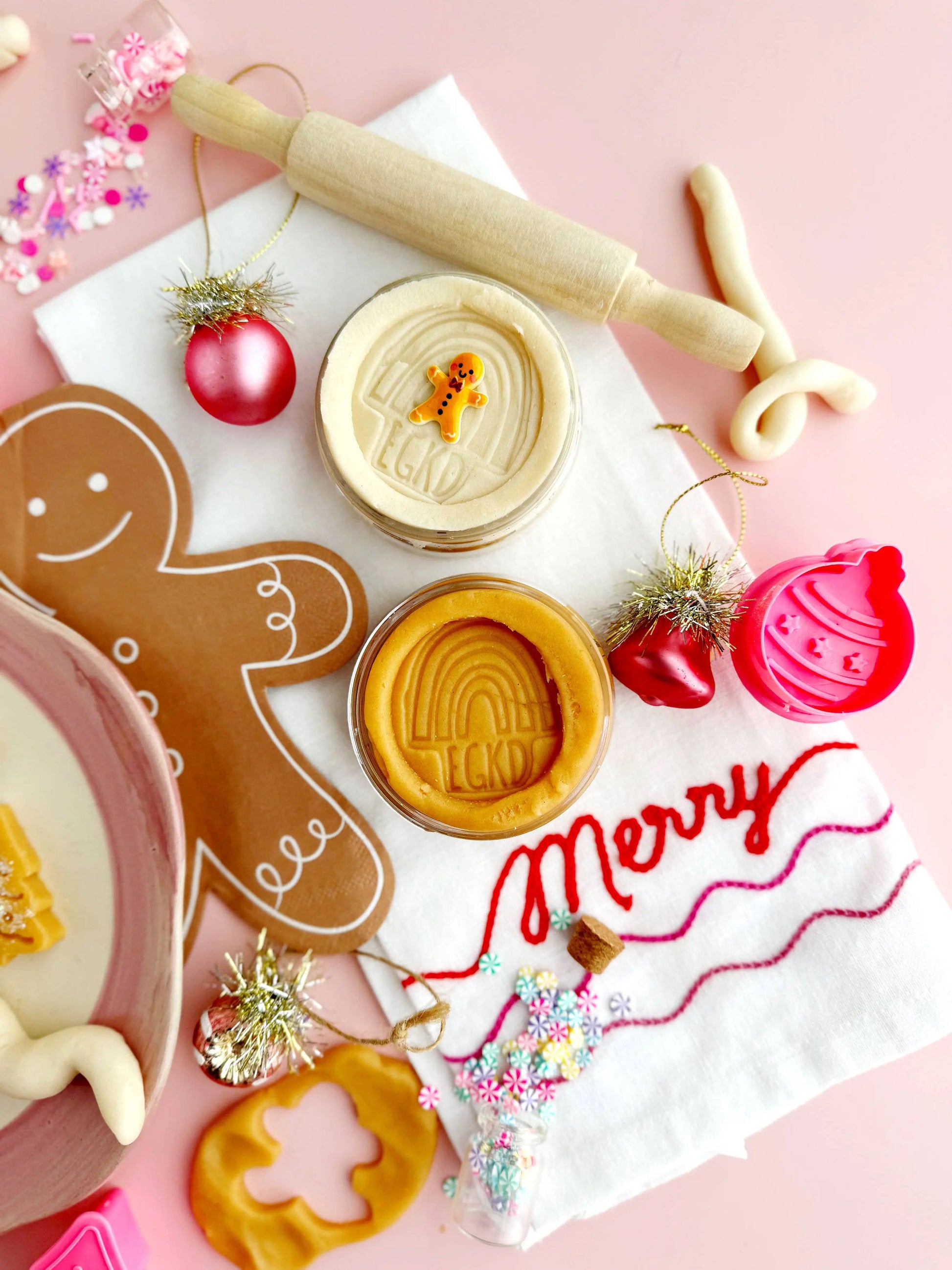 Holiday Cookies KidDough Play Kit Earth Grown KidDoughs (KidDoughs by EGKD)