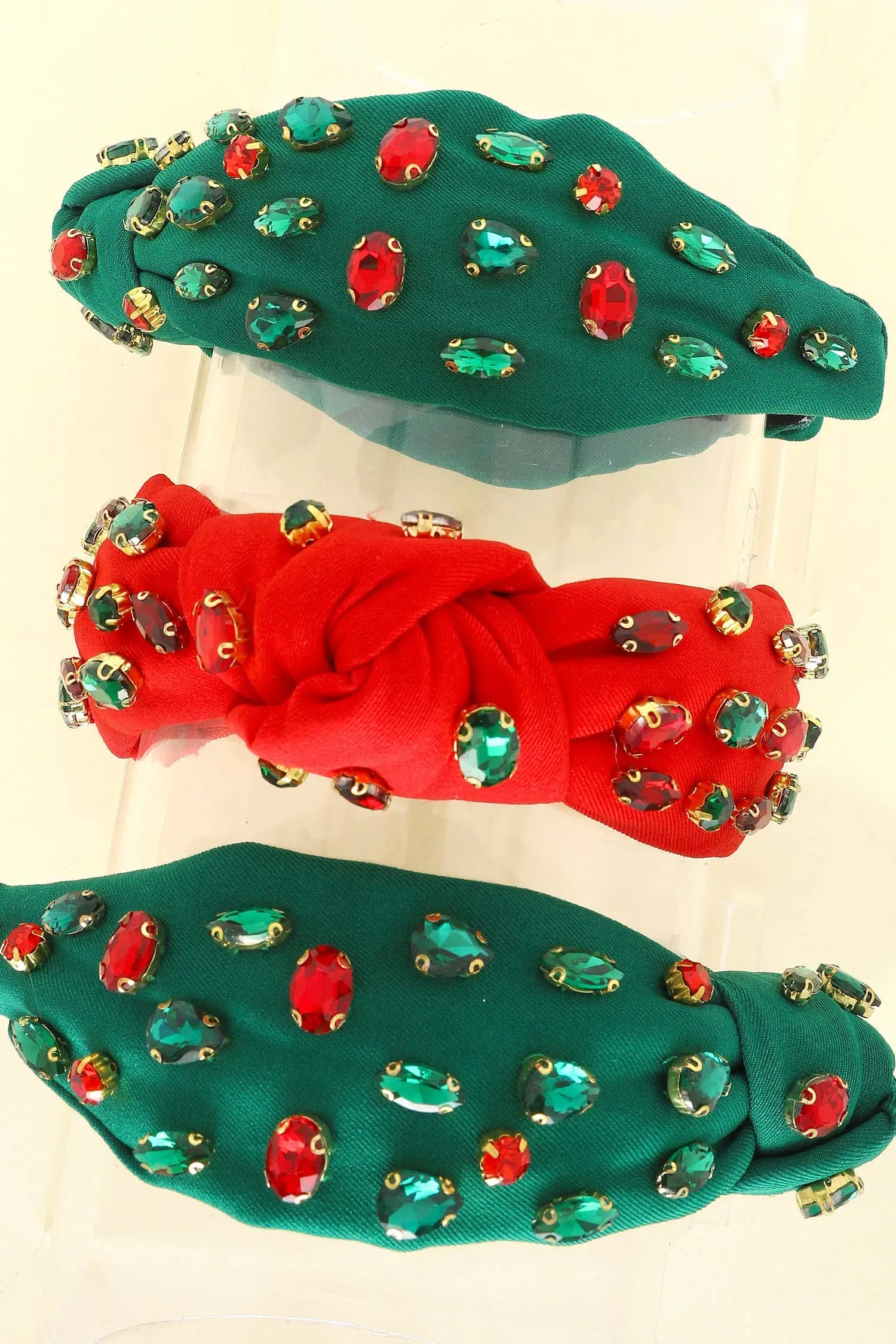 Christmas Themed Jewel Embellished Headband SP Sophia Collection