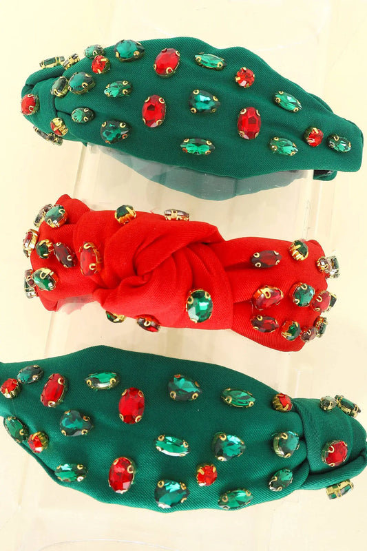 Christmas Themed Jewel Embellished Headband SP Sophia Collection