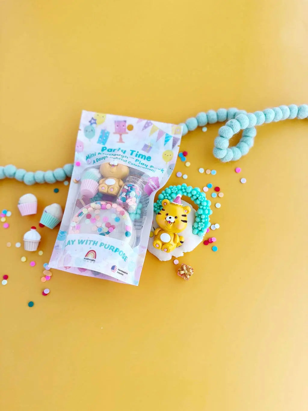 Party Time Mini KidDough Play Pack Earth Grown KidDoughs (KidDoughs by EGKD)