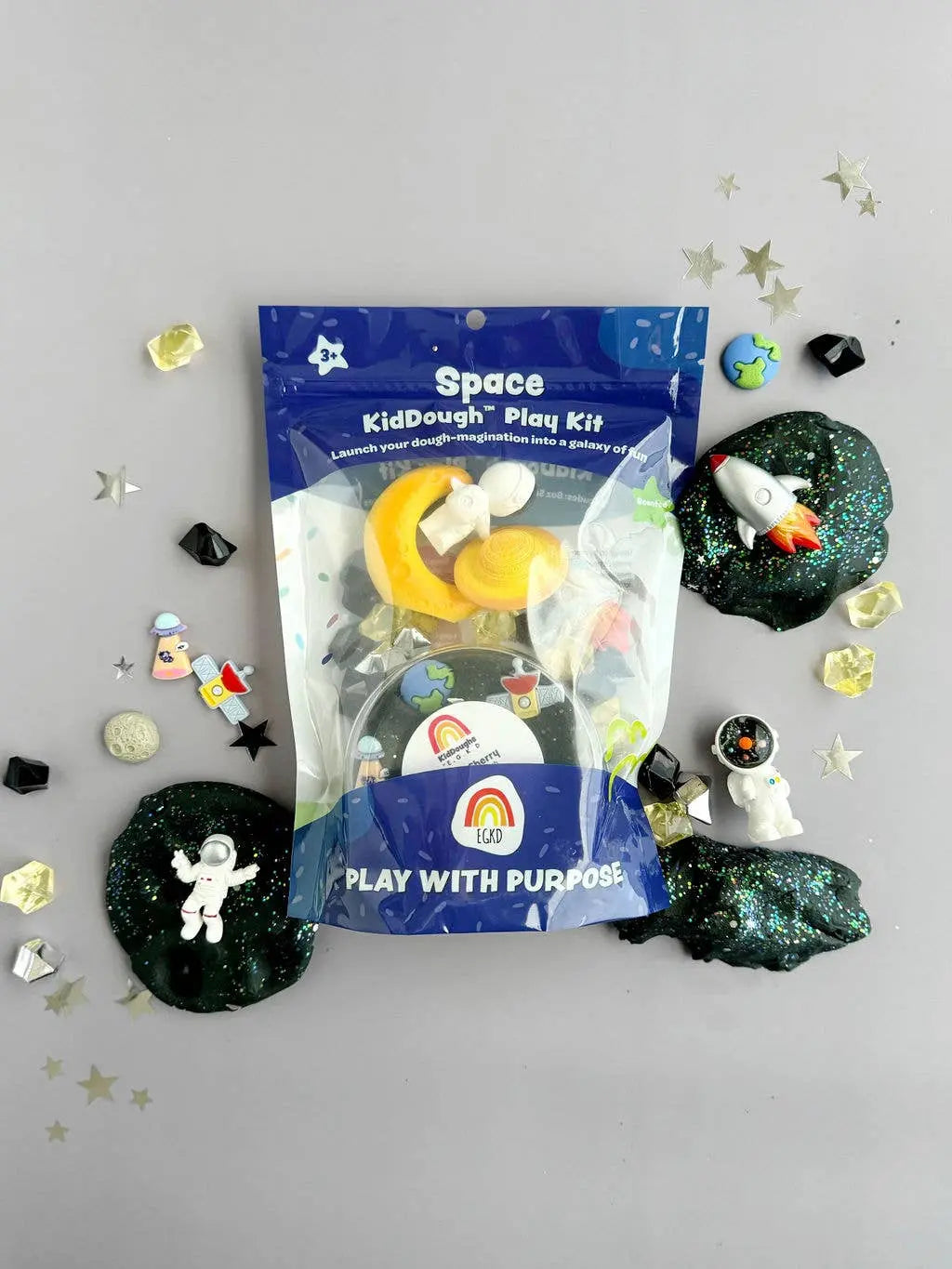 Space (Black Cherry) KidDough Play Kit - Branded By Barta