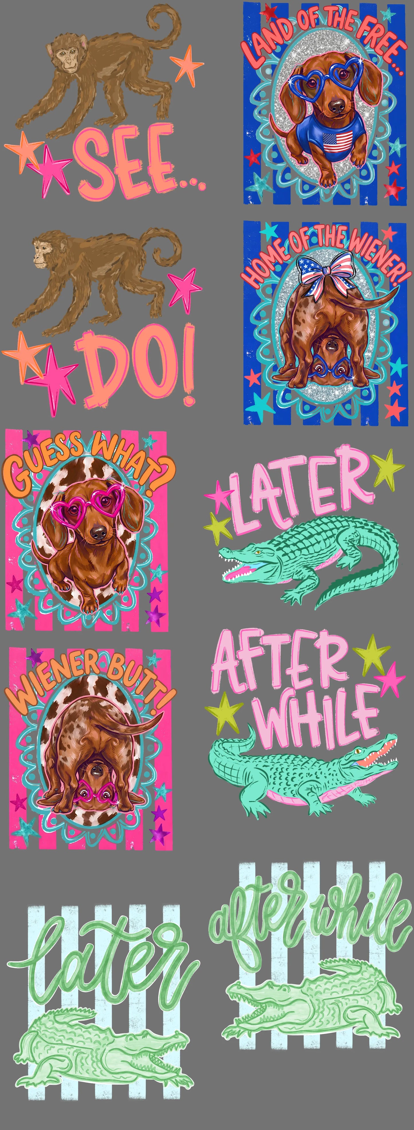 Trendy Front & Back Pre Made Gang Sheet brandedbybarta