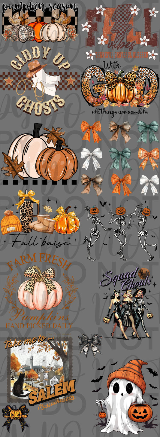 halloween Pre Made gang sheet