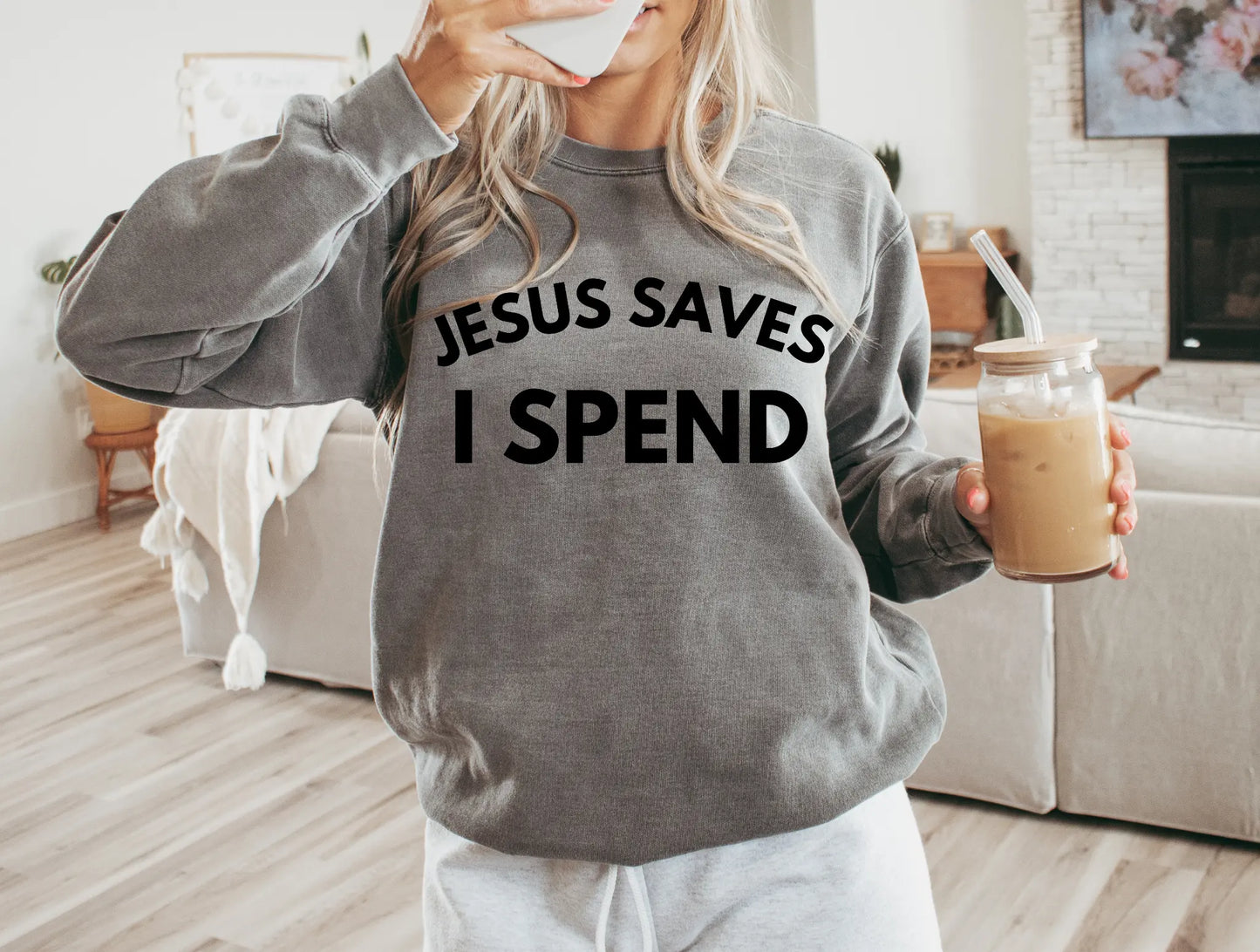 Jesus saves I spend - Branded By Barta