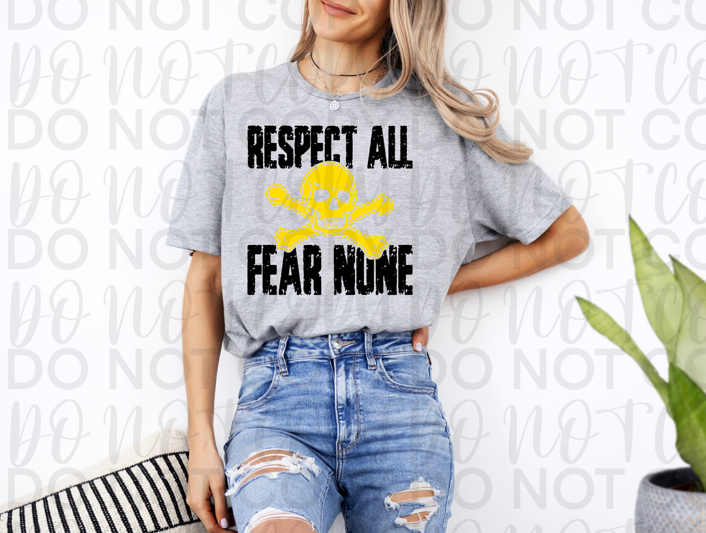 Respect All Fear None Pirates Yellow - Digital Download