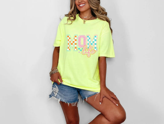 Mom Life Checkered brandedbybarta