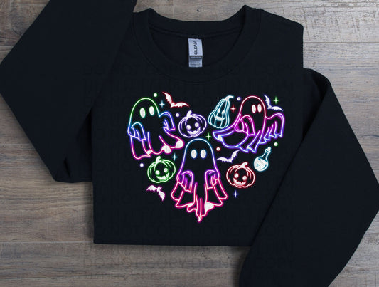 Neon ghost heart