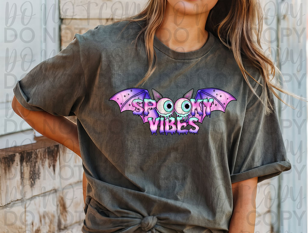 Spooky Vibes Bat Pink