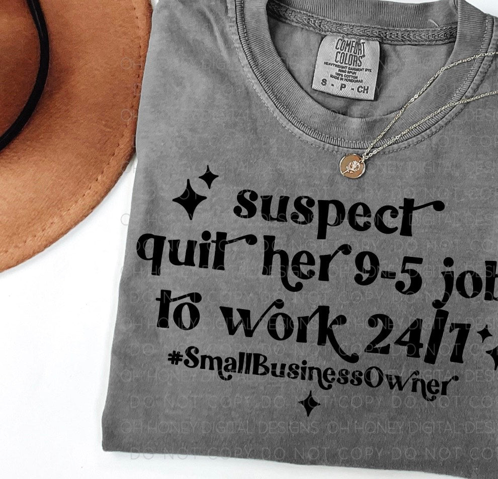 Suspect quit 9-5 job