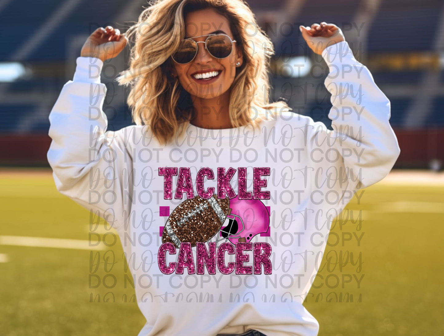 Tackle cancer glitter