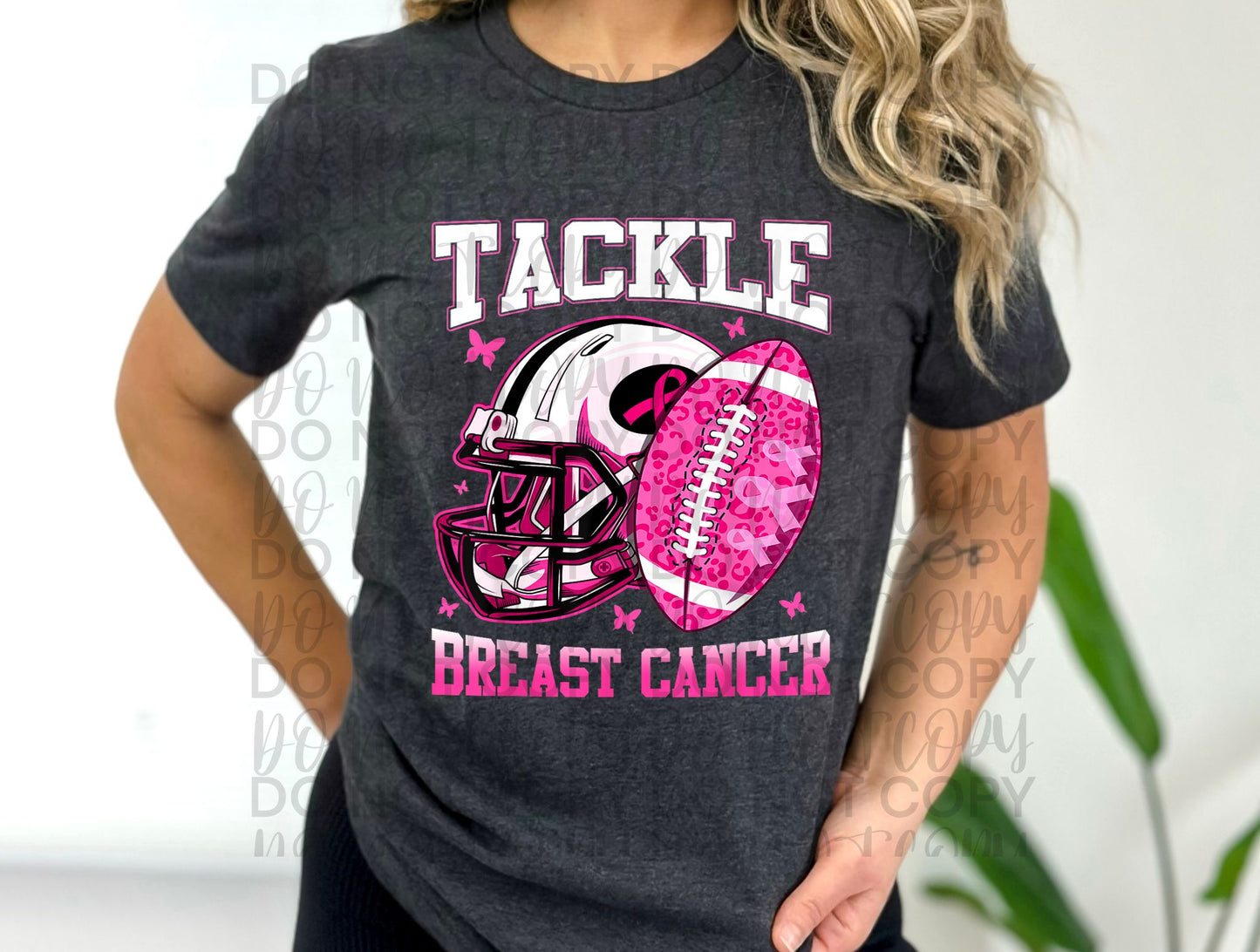 Tackle breast cancer with white helmet