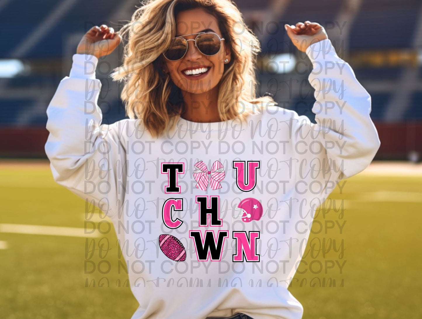 Touchdown pink bow