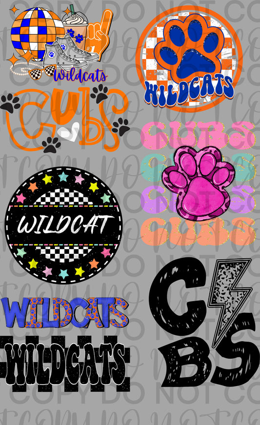 WildCAT 2 Premade Gang Sheet